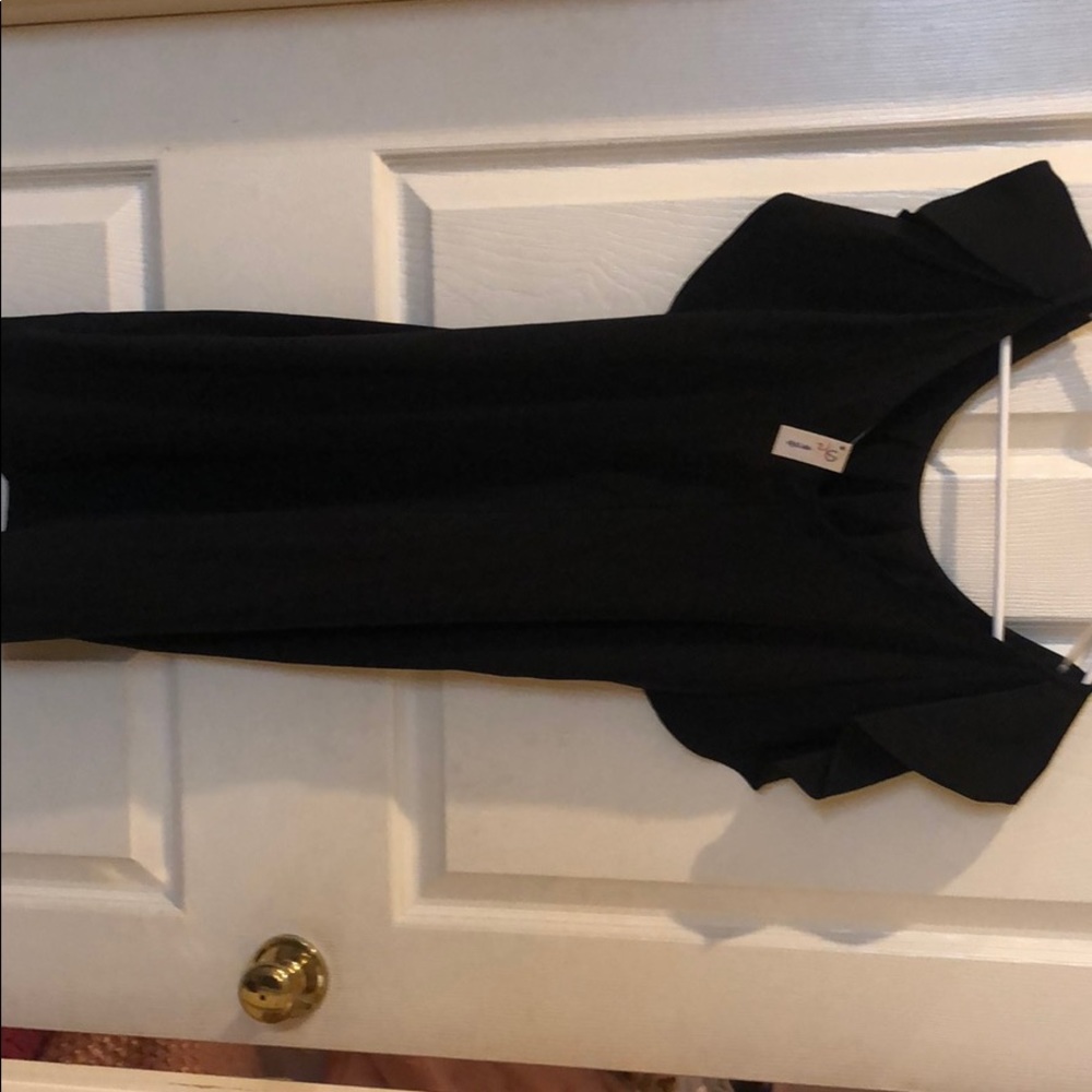 Black mini dress